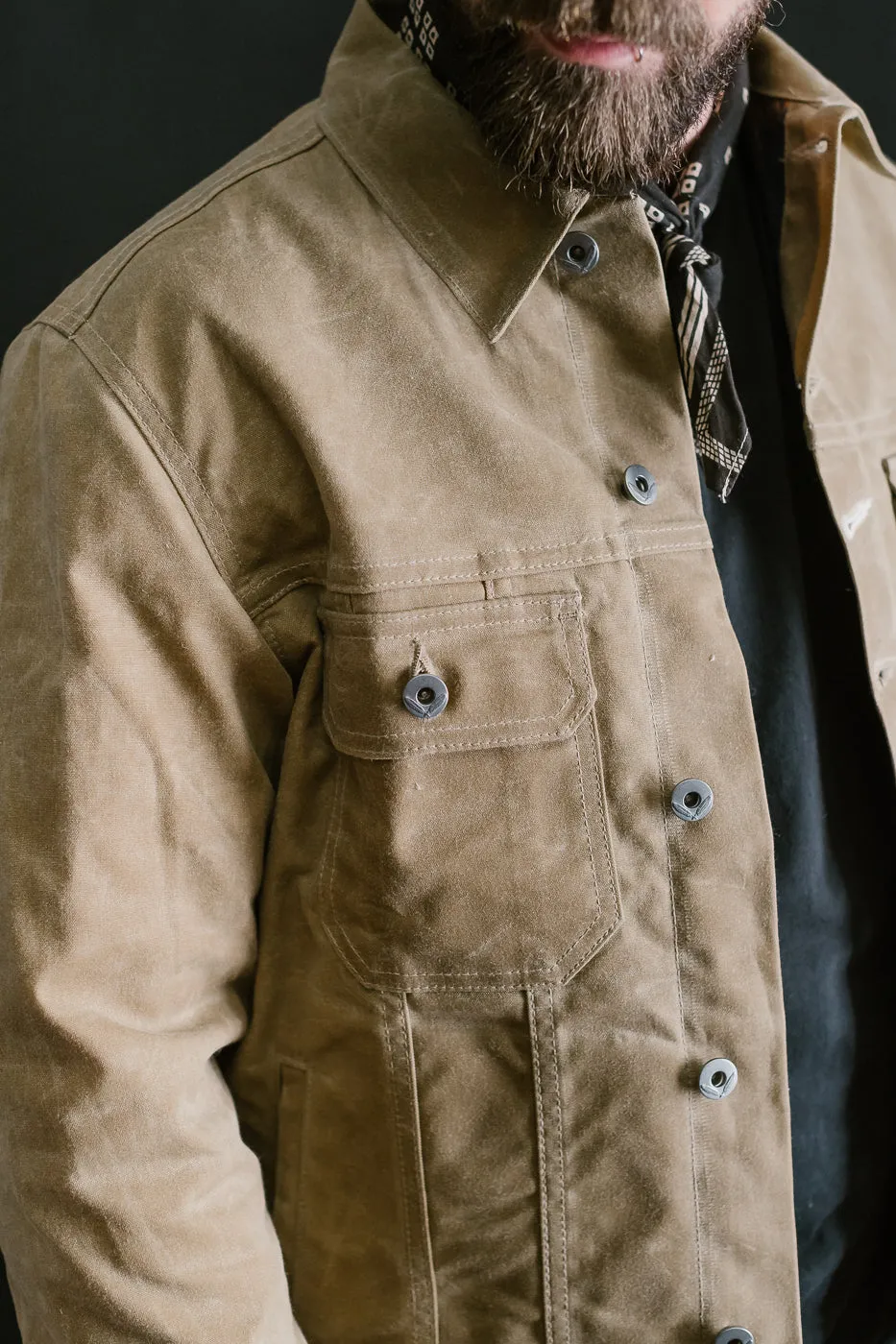 10oz Waxed Lined Cruiser Jacket - Tan