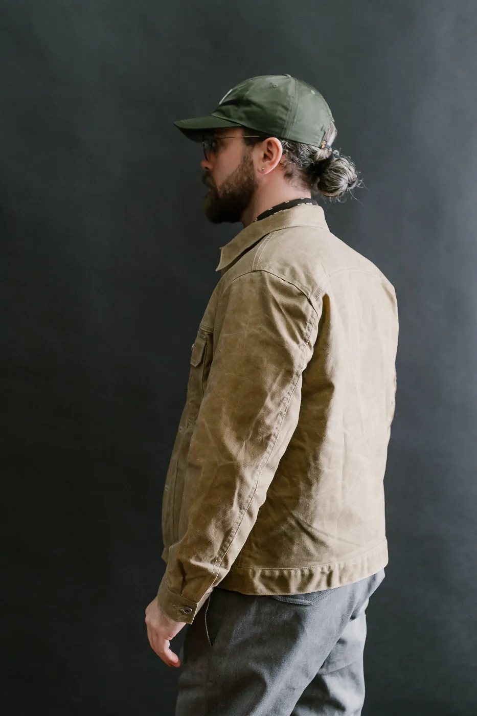 10oz Waxed Lined Cruiser Jacket - Tan