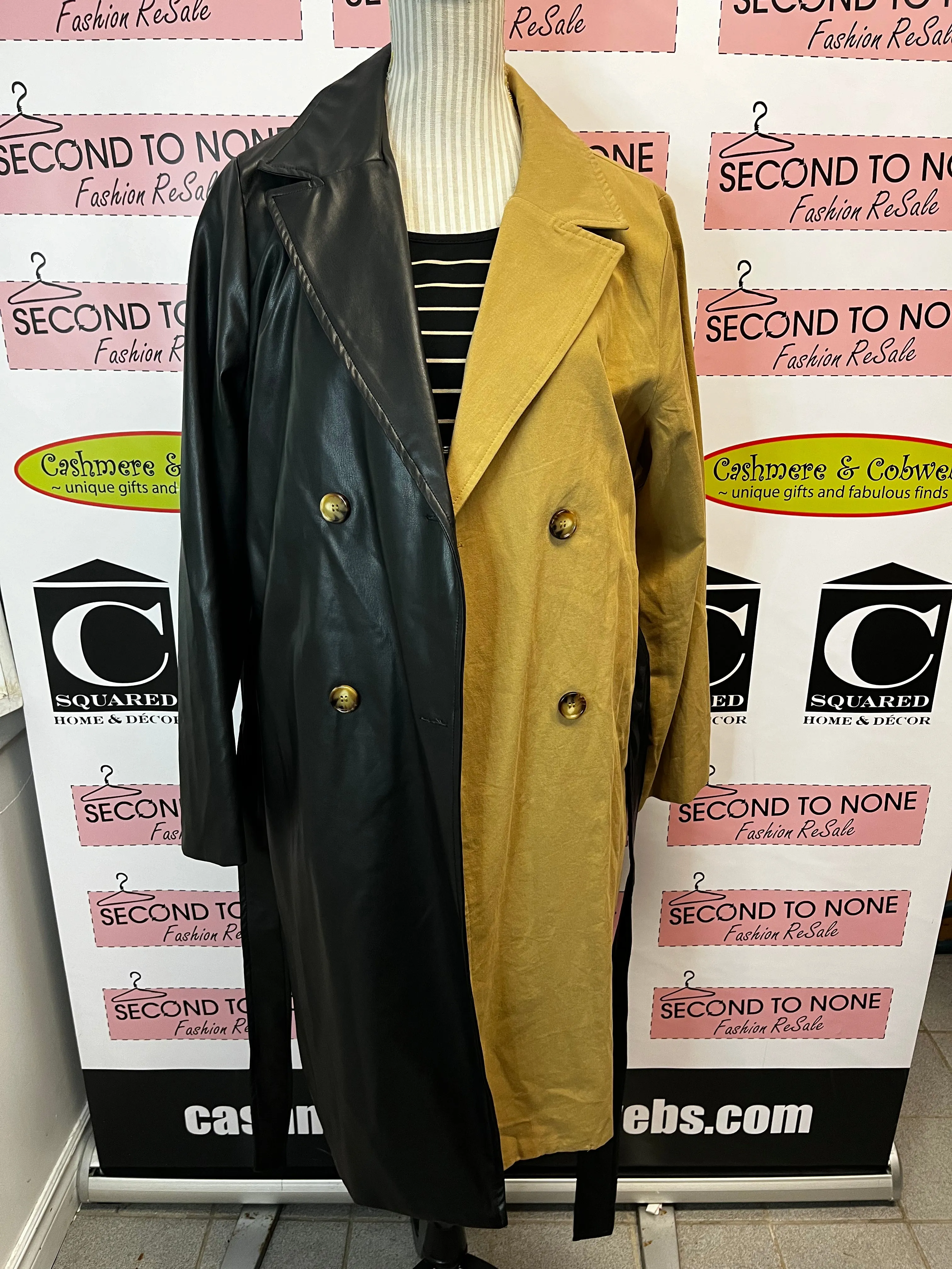 2 Tone Trench Coat (Size XL)