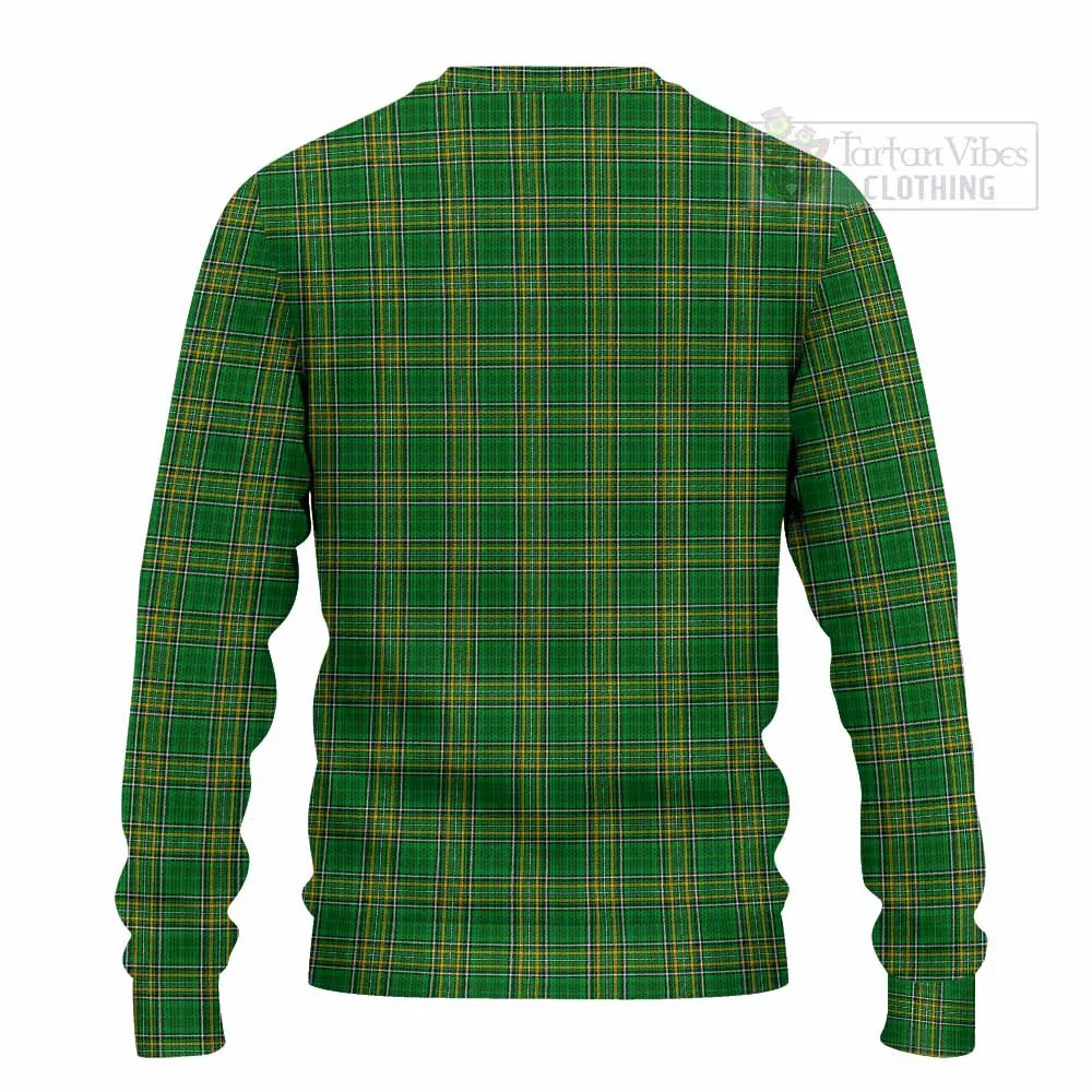 Ardagh Irish Clan Tartan Knitted Sweater with Coat of Arms