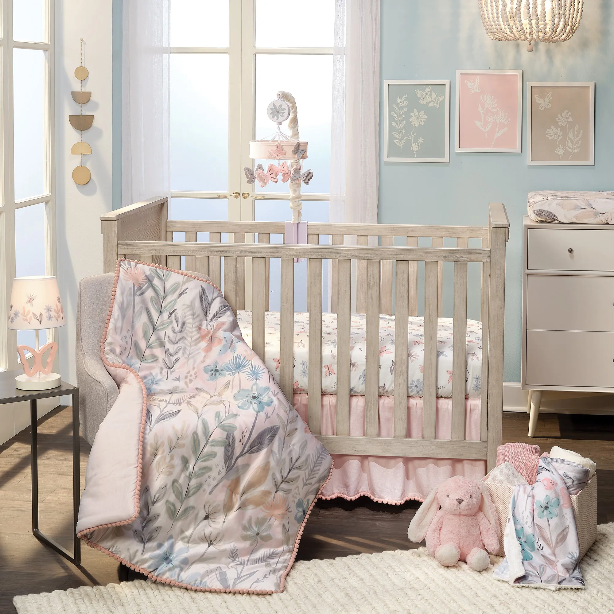 Baby Blooms 3-Piece Crib Bedding Set