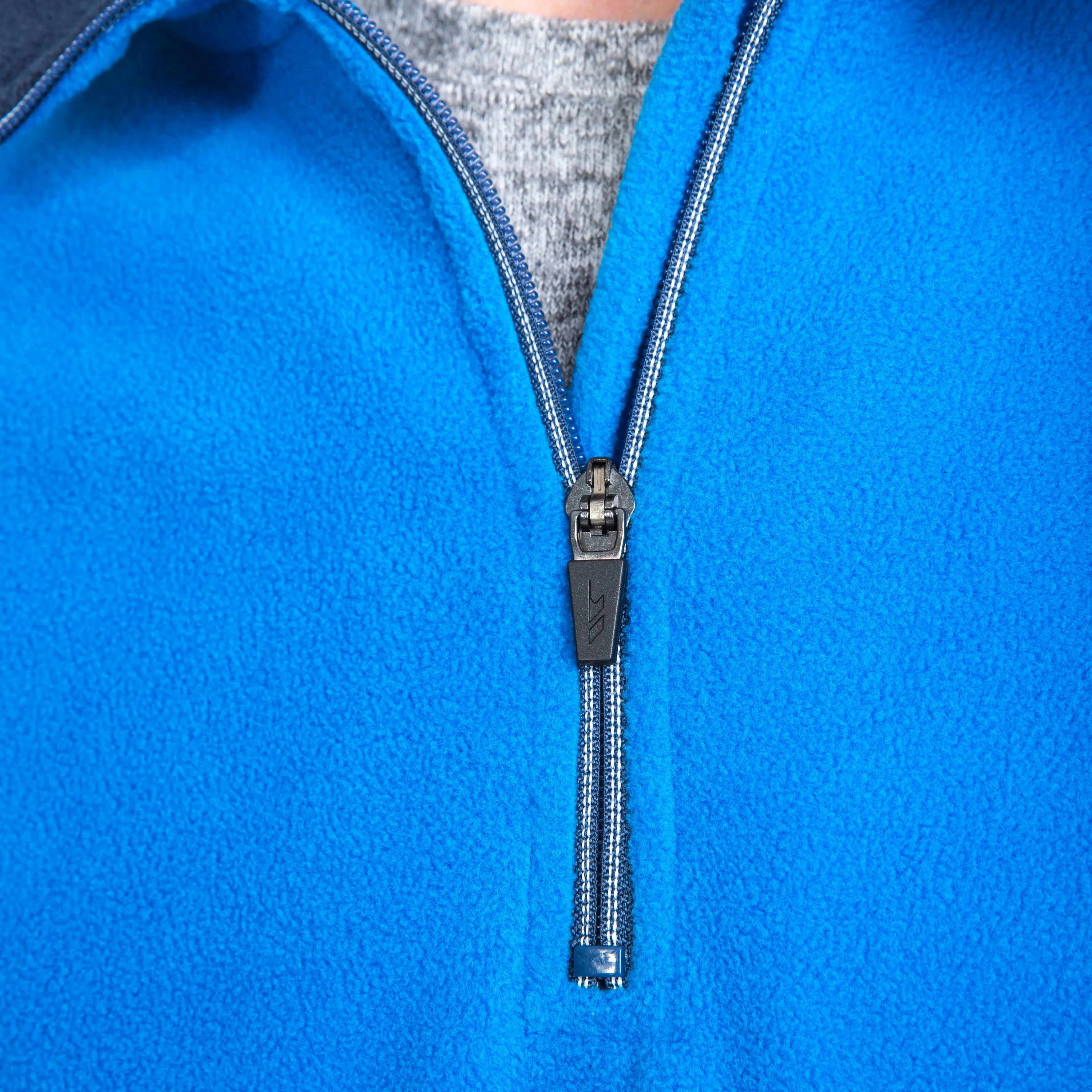 Blackford Mens Half Zip Microfleece in Bright Blue