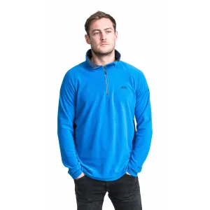 Blackford Mens Half Zip Microfleece in Bright Blue