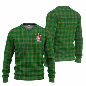 Bloomfield Irish Clan Tartan Knitted Sweater with Coat of Arms