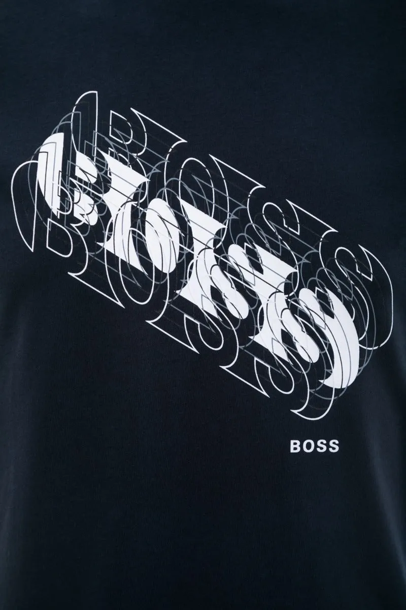 BOSS Tee 3 T-Shirt in Navy