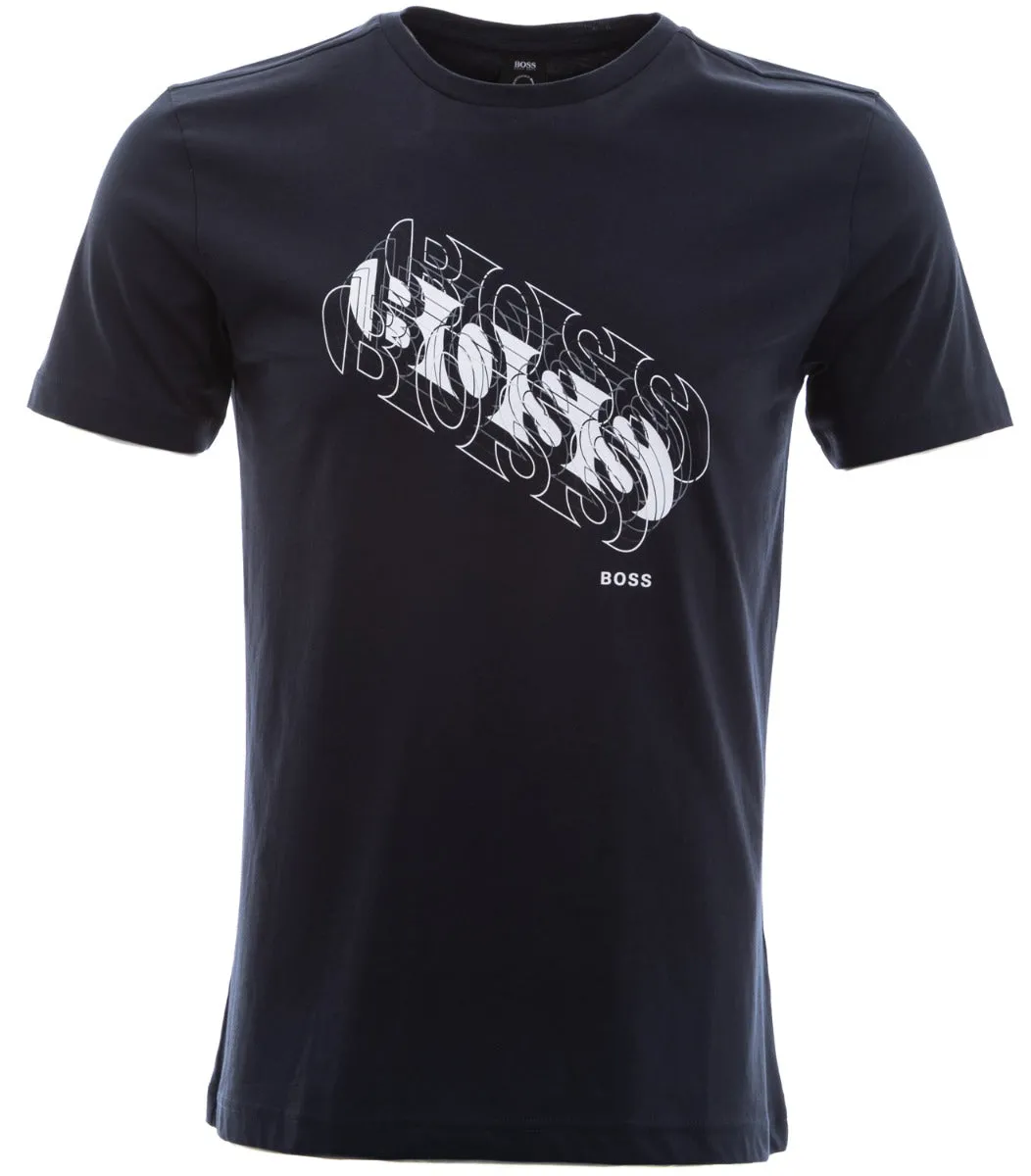 BOSS Tee 3 T-Shirt in Navy