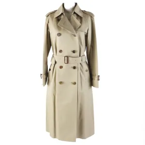 Burberry Cotton Trench Coat Beige Women