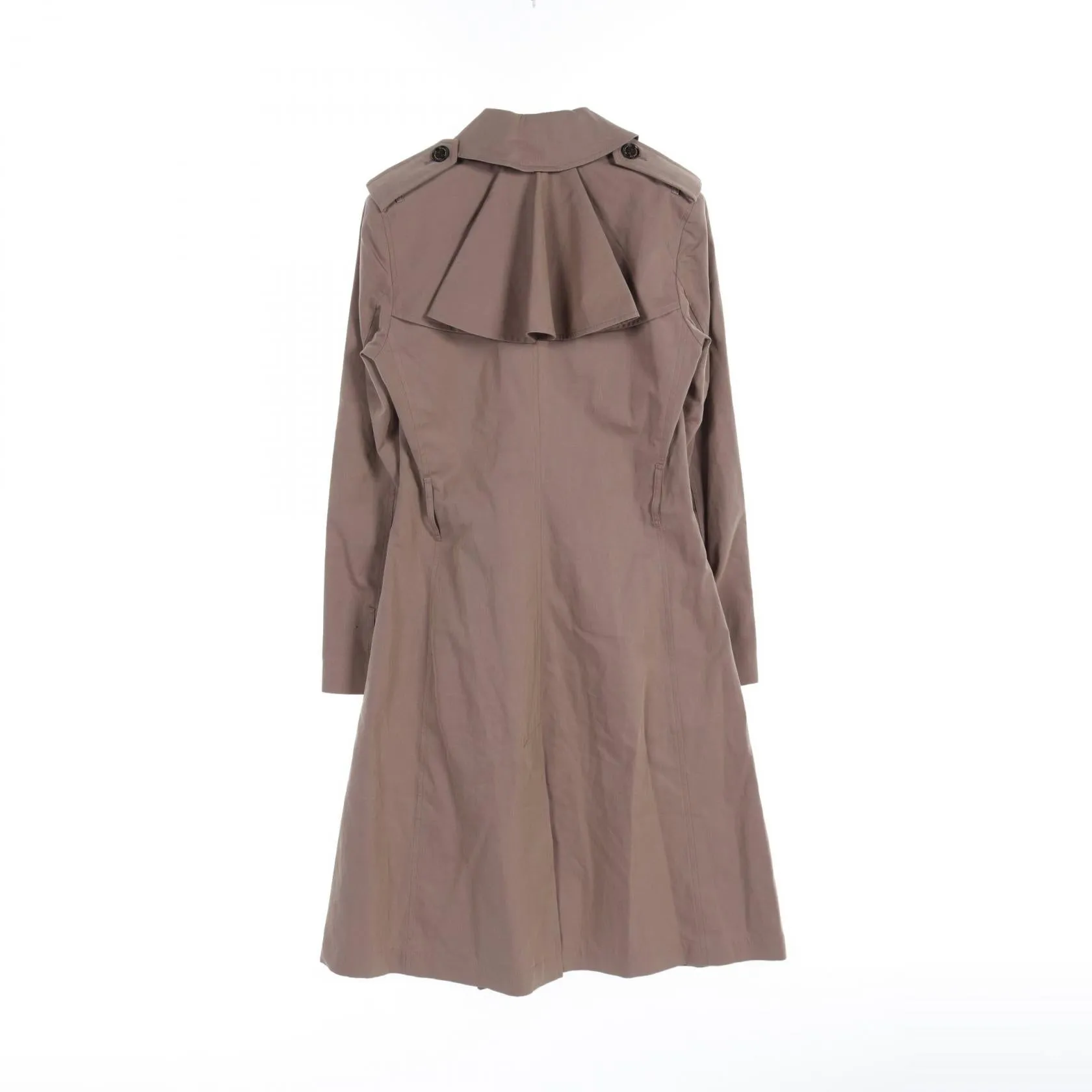 Burberry Cotton Trench Coat Brown