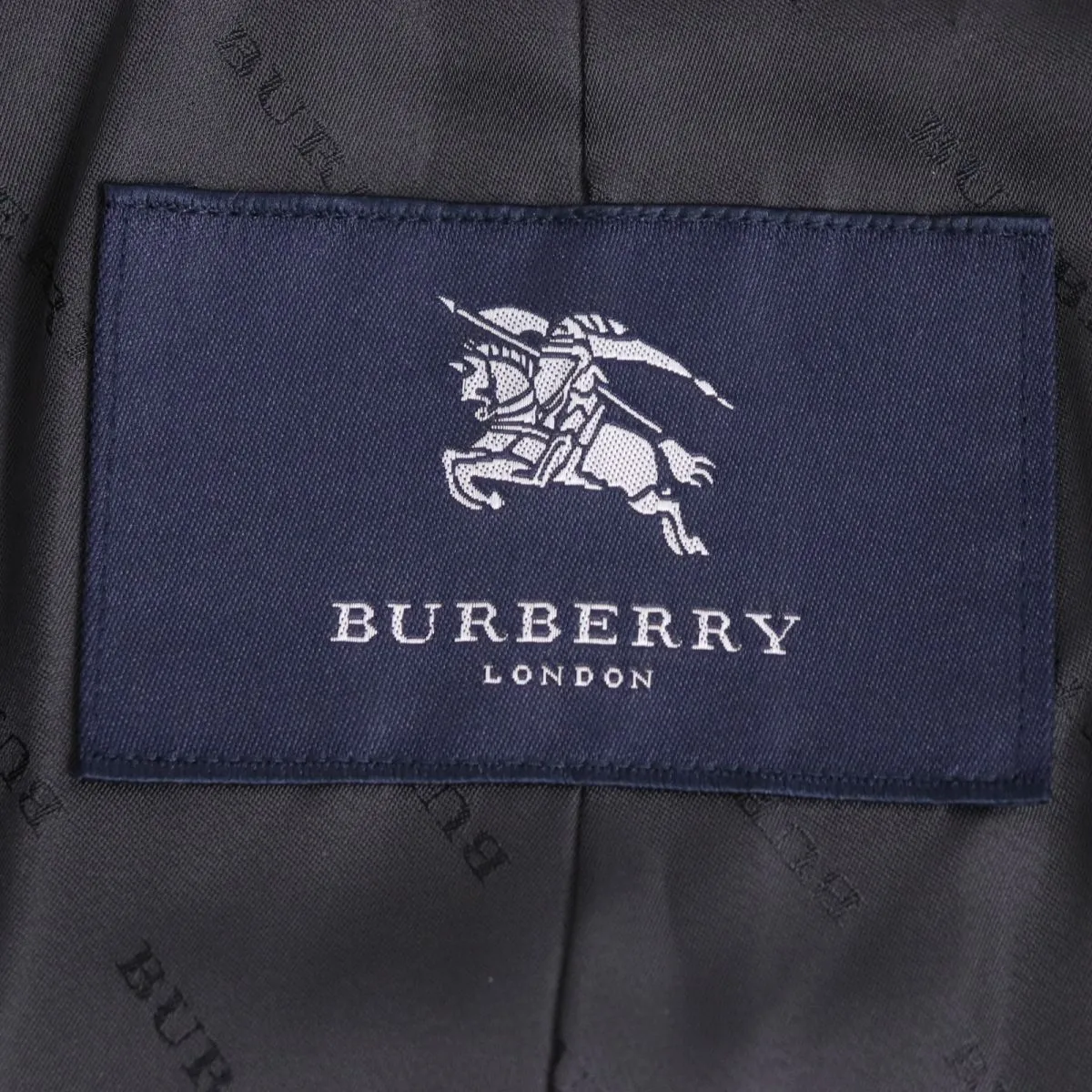 Burberry Silk Wool Trench Coat Grey L Men's