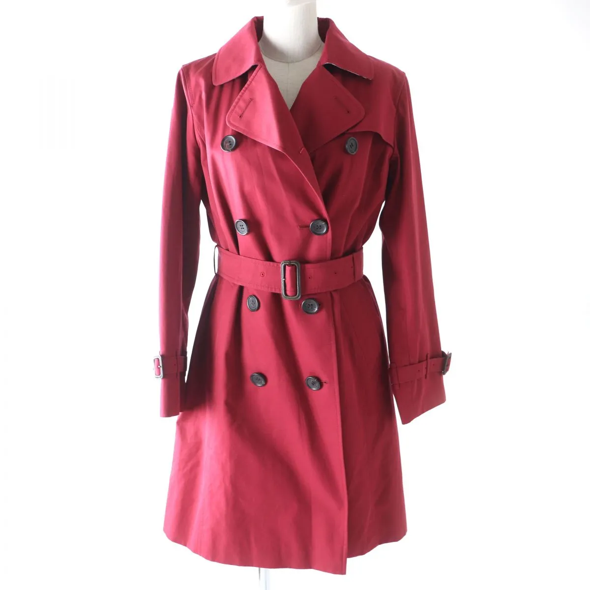 Burberry Trench Coat Wool Liner Red