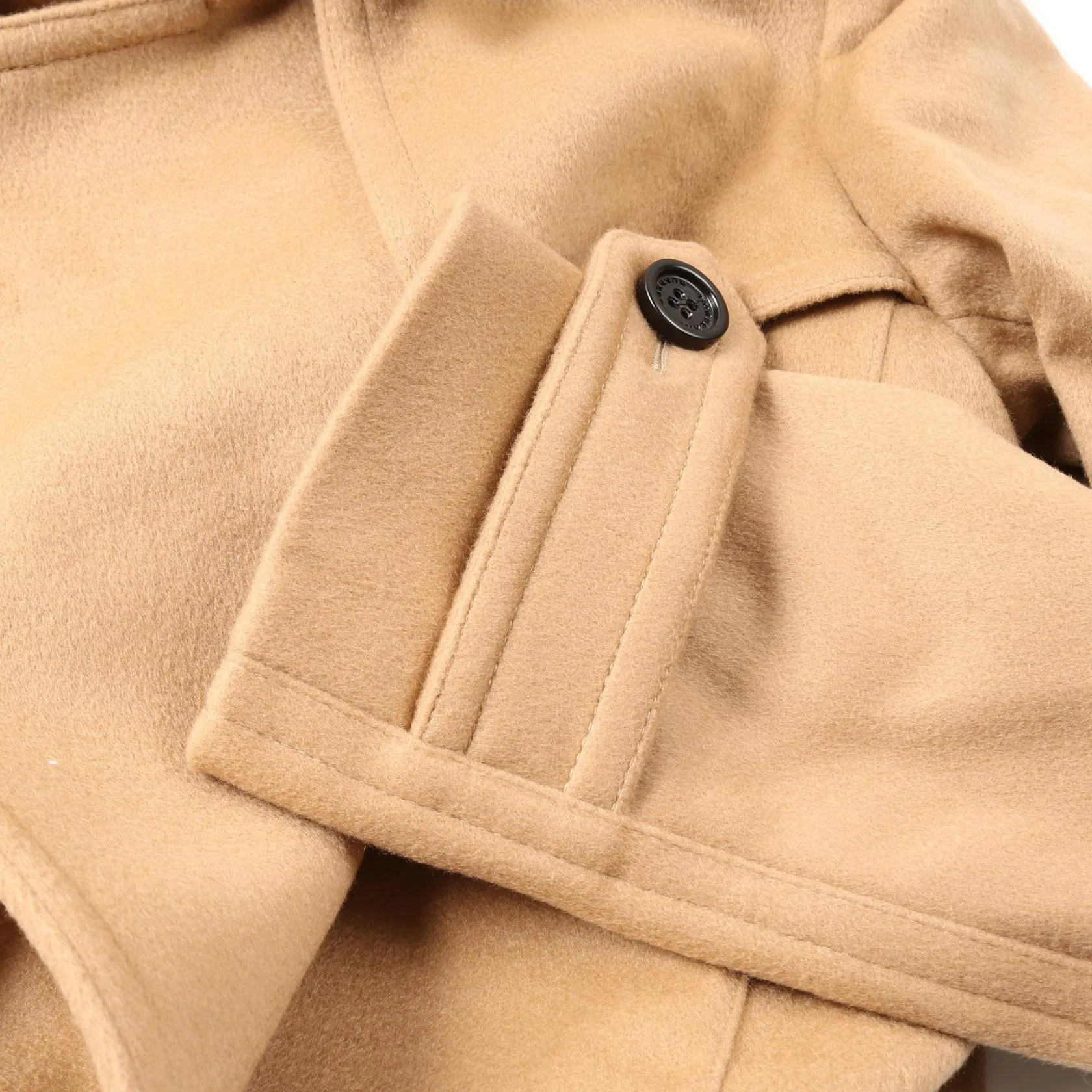 Burberry Wool Cashmere Trench Coat Brown