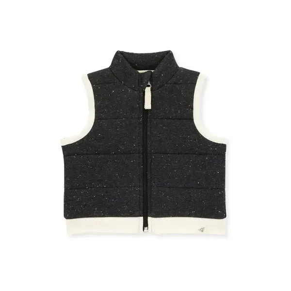 Burt's Bees Baby Quilted Speckled Heather Vest