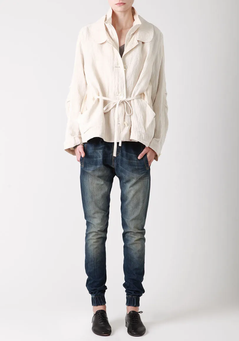 Button Down Linen Jacket