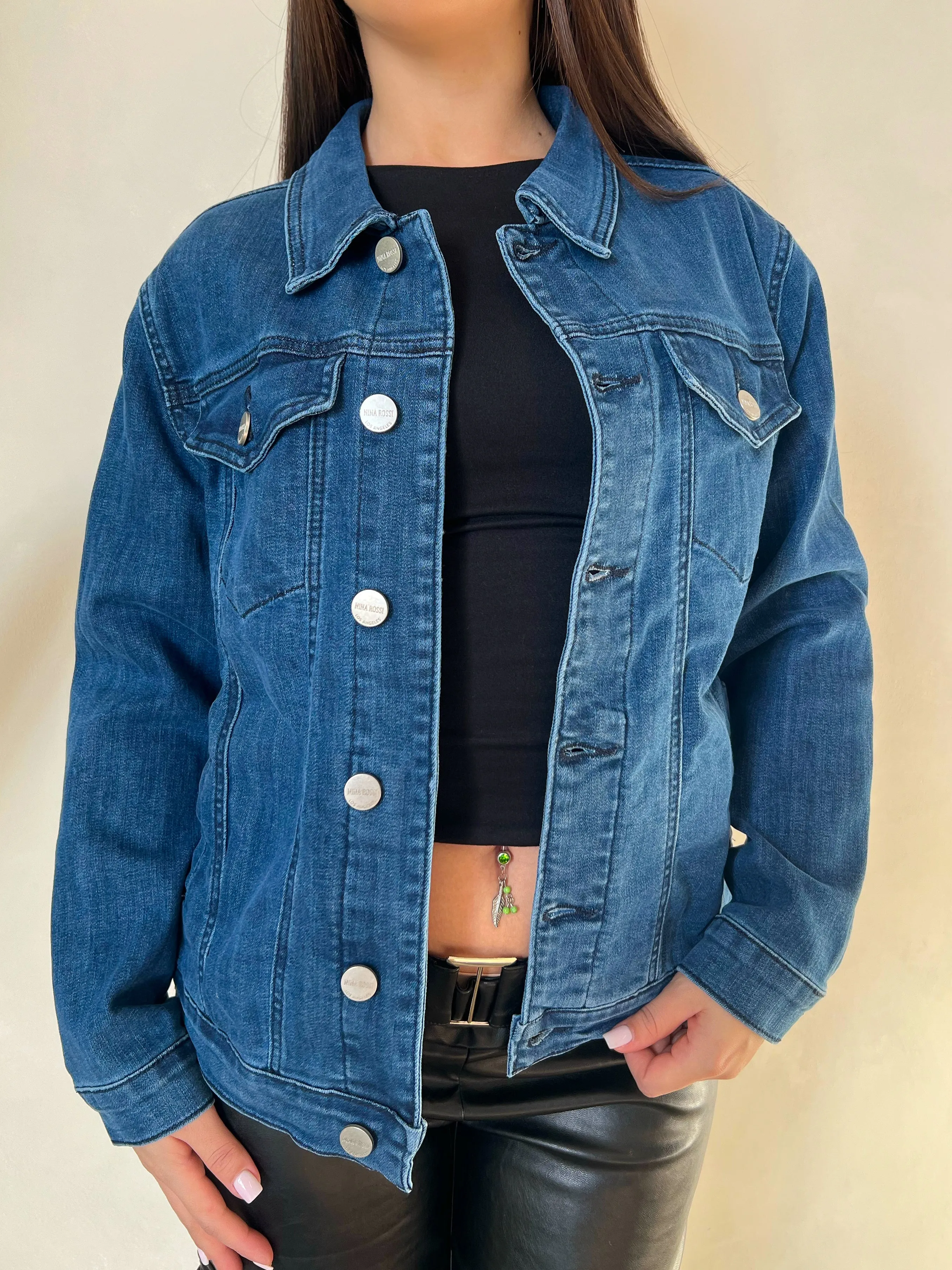 Carolyn Denim Jacket (Medium Denim)