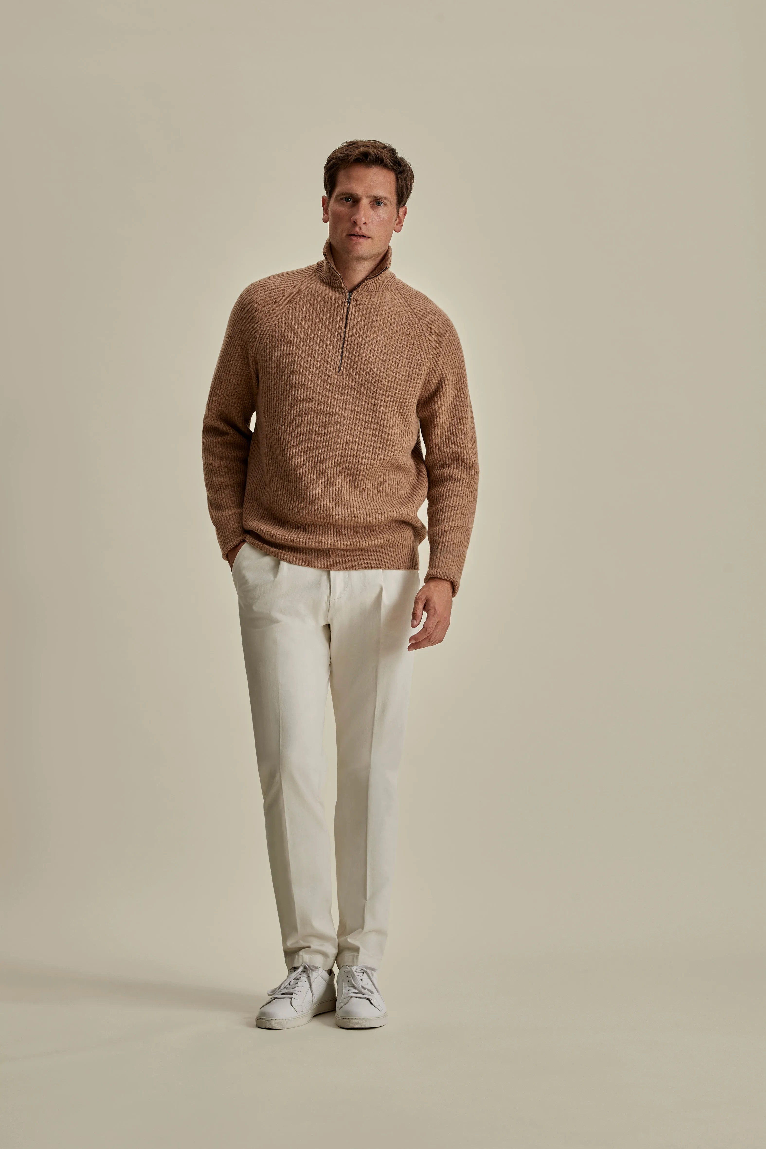 Cashmere Half-Zip Sweater