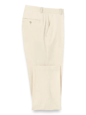 Corduroy Flat Front Pants - Winter White