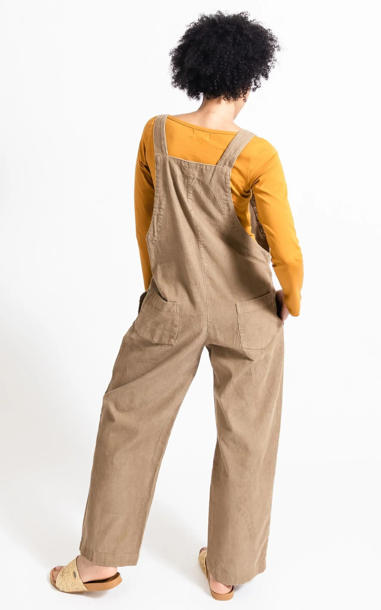 Corduroy Overalls - Sand