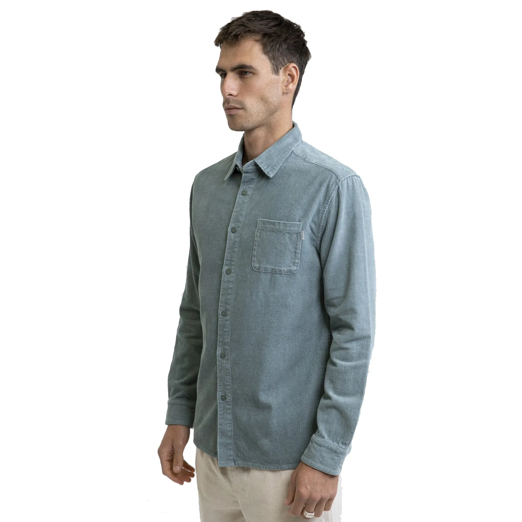 CORDUROY SHIRT MINERAL BLUE