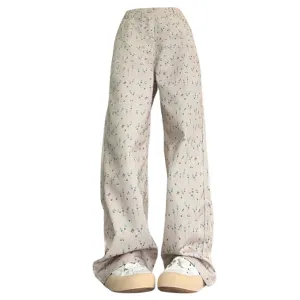 Cottagecore Aesthetic Floral Pants