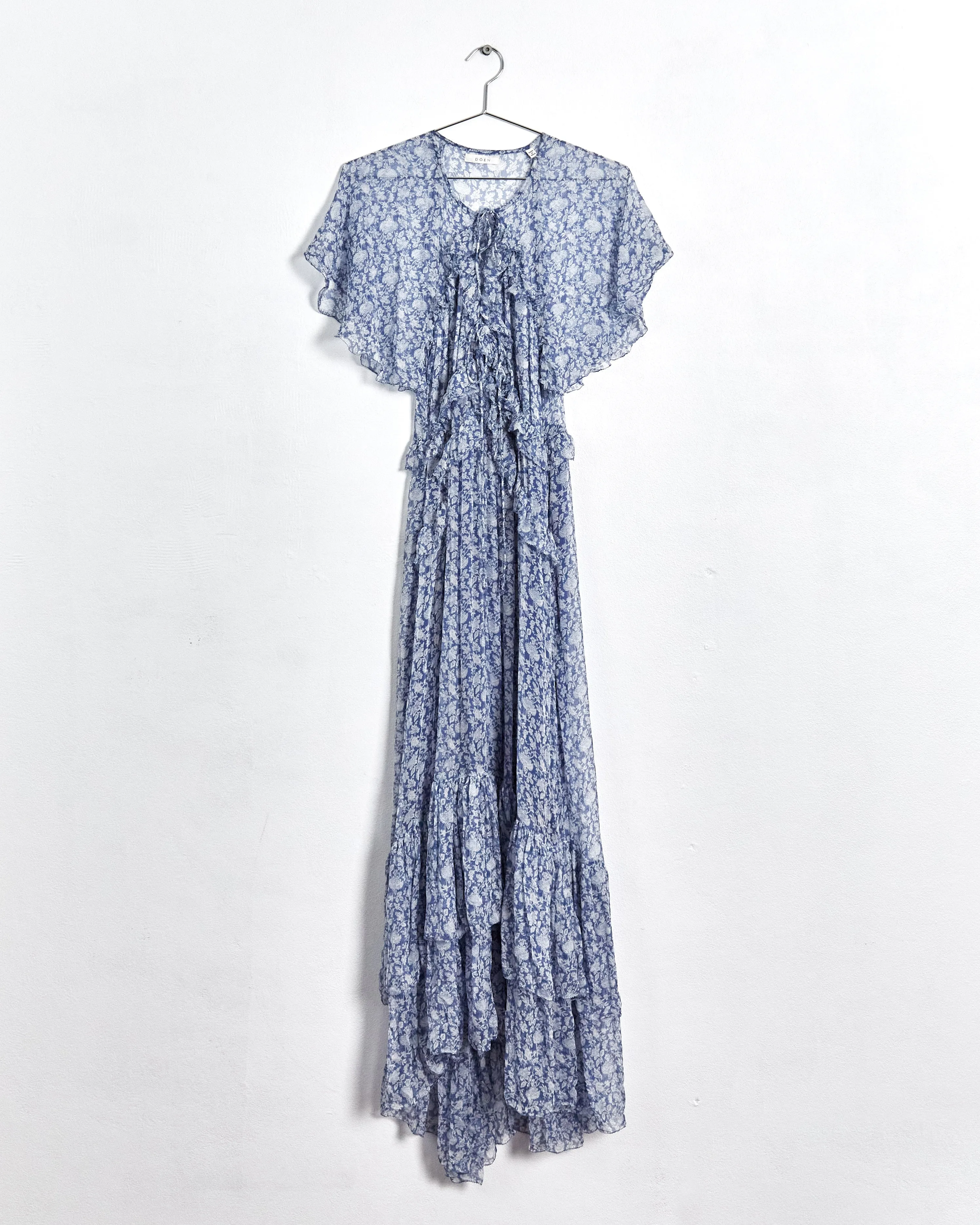 Dôen floral print maxidress, blue, 10-14