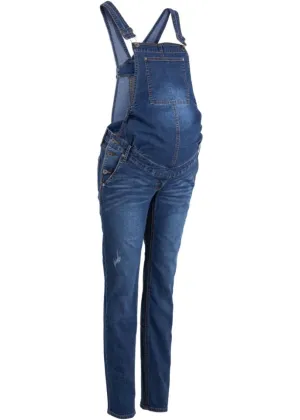 Denim overalls for pregnant women straight fit Bpc Bonprix Collection, blue