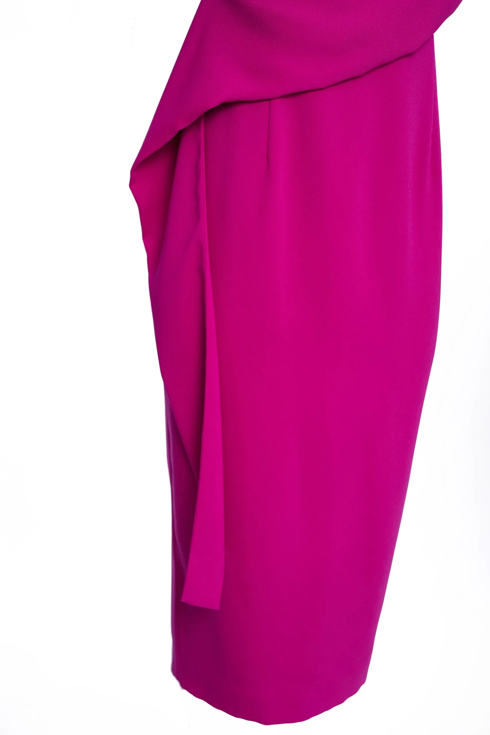 Drape front dress by Kate Cooper Kc23127 Magenta