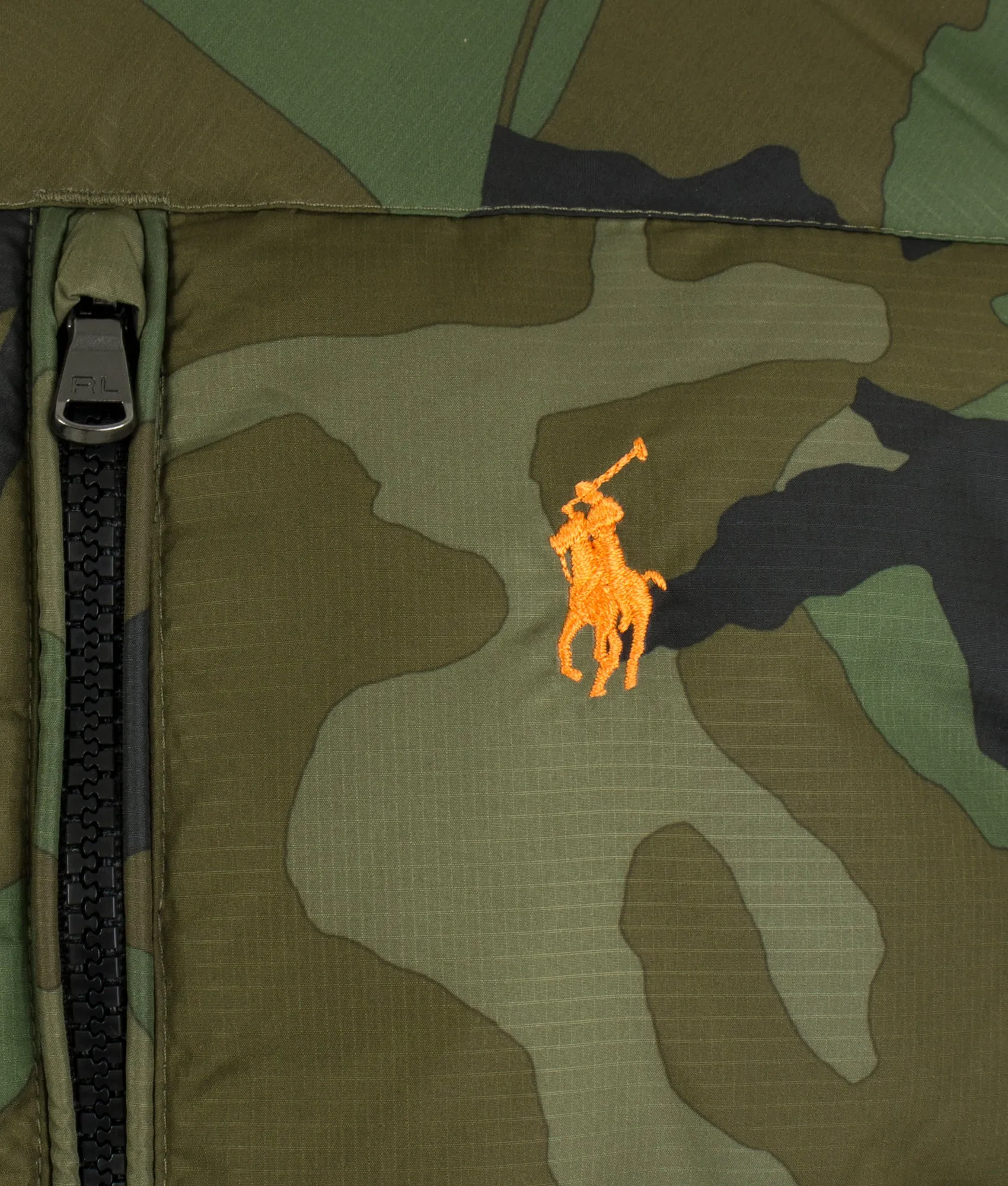 EL Cap Polo Player Camo Down Jacket