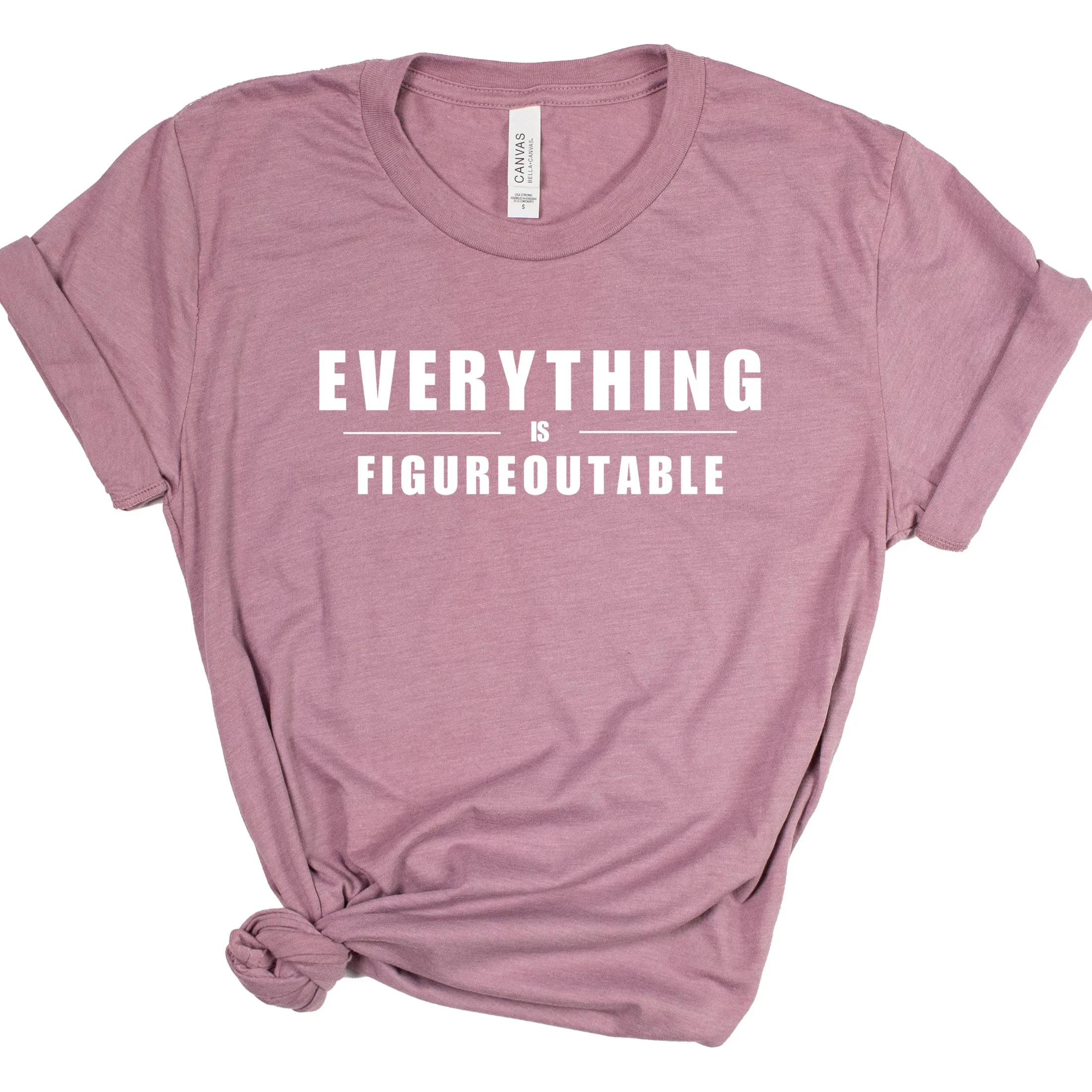 EVERYTHING IS FIGUREOUTABLE (Block) | Short Sleeve T-Shirts