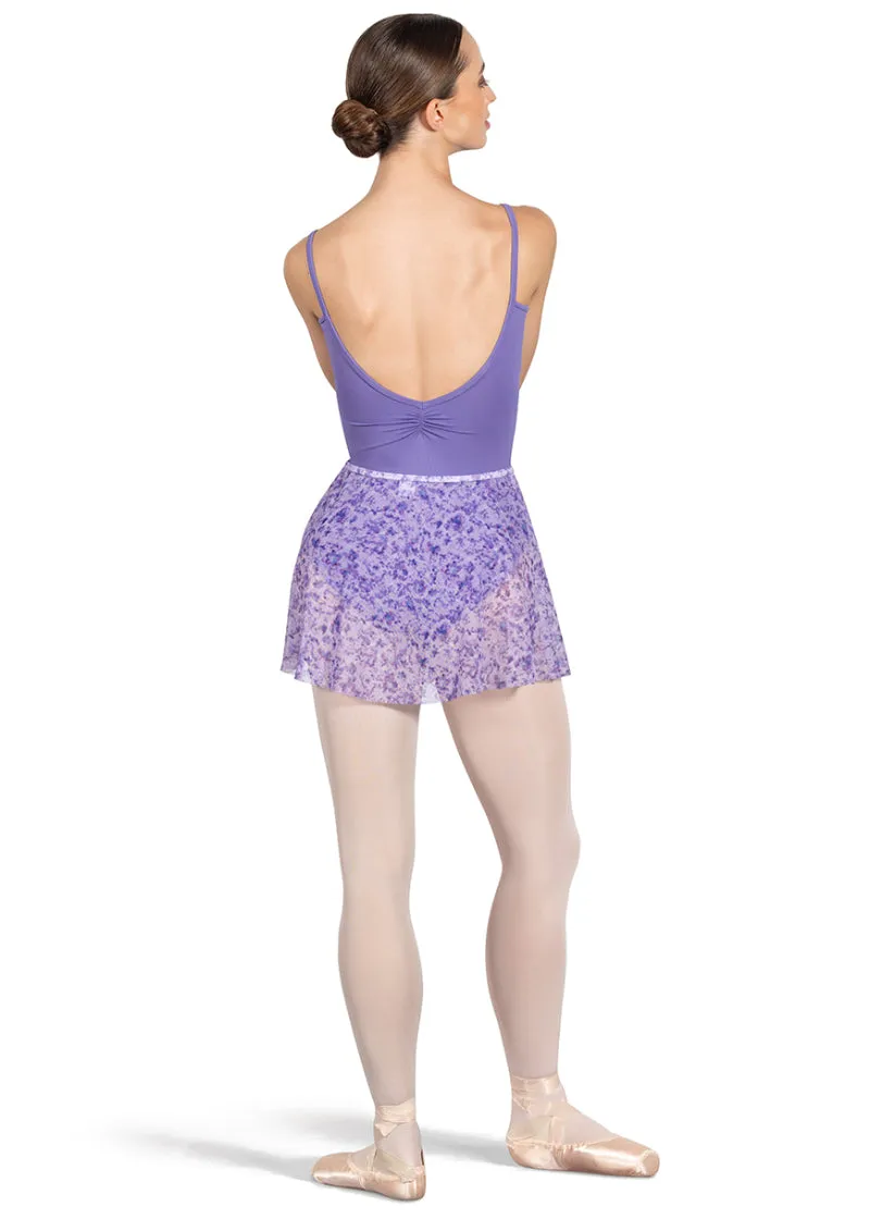 Floral Printed Mesh Pull-On Skirt (Lilac Haze)