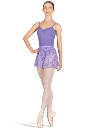 Floral Printed Mesh Pull-On Skirt (Lilac Haze)