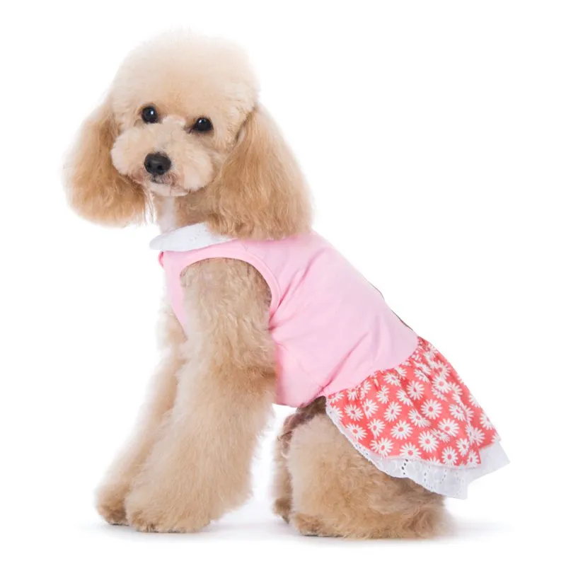 Flower Bling Dog Dress