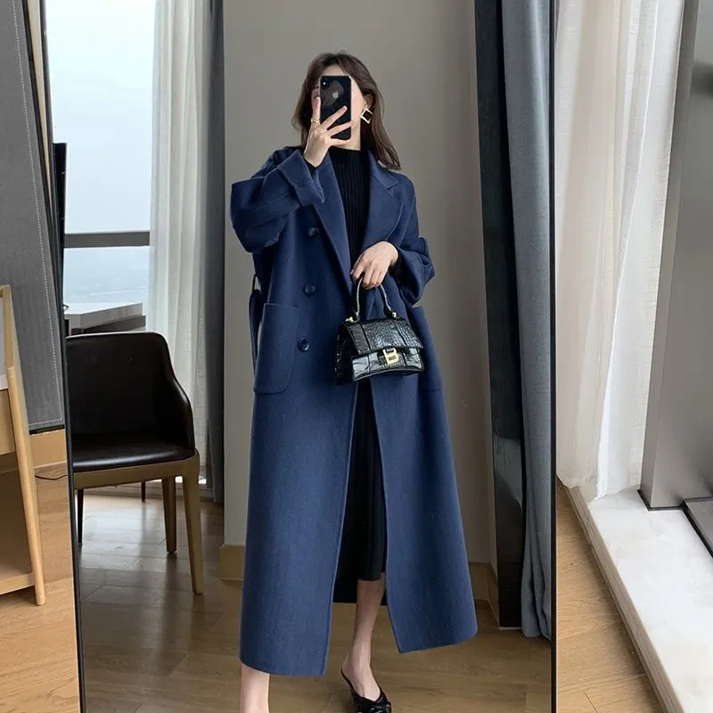 Flytonn-Fall Outfits Women Outwear Streetwear -hoco dresses homecoming dresses  women dress to impress -women's outerwear women's coat Woolen Casual Women Faux Wool Fashion Long Coat