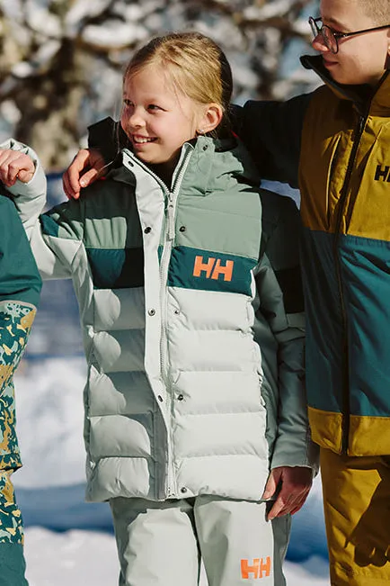 Girls Jacket - Ski Helly Hansen Diamond Green Mist