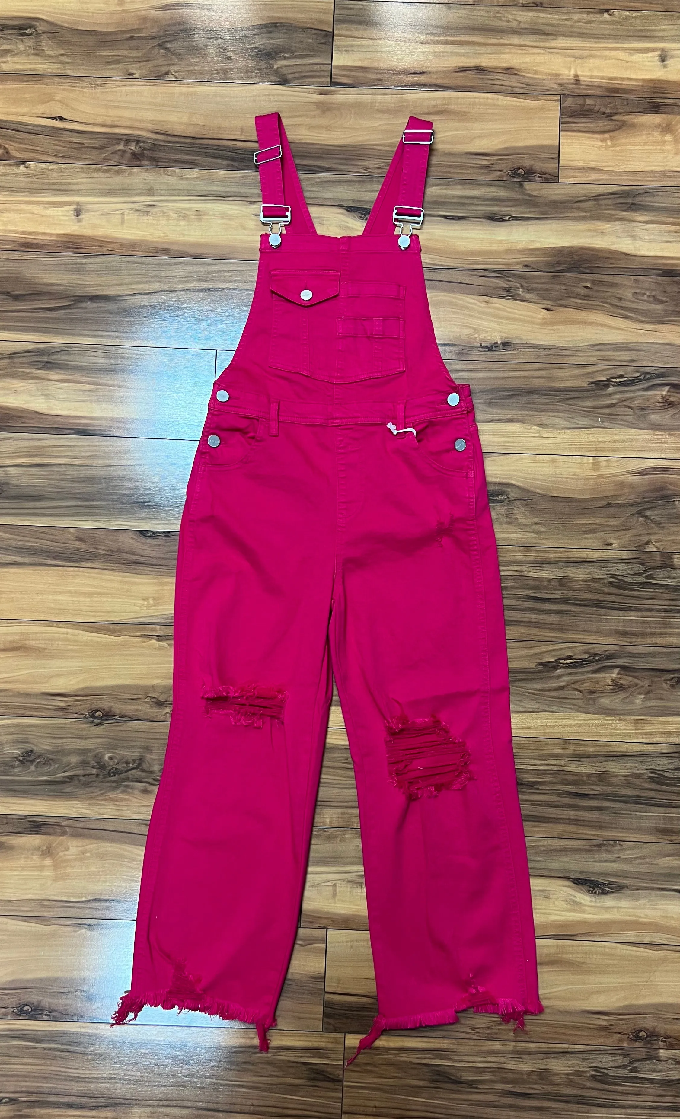 Good Times Distressed Straight Overalls