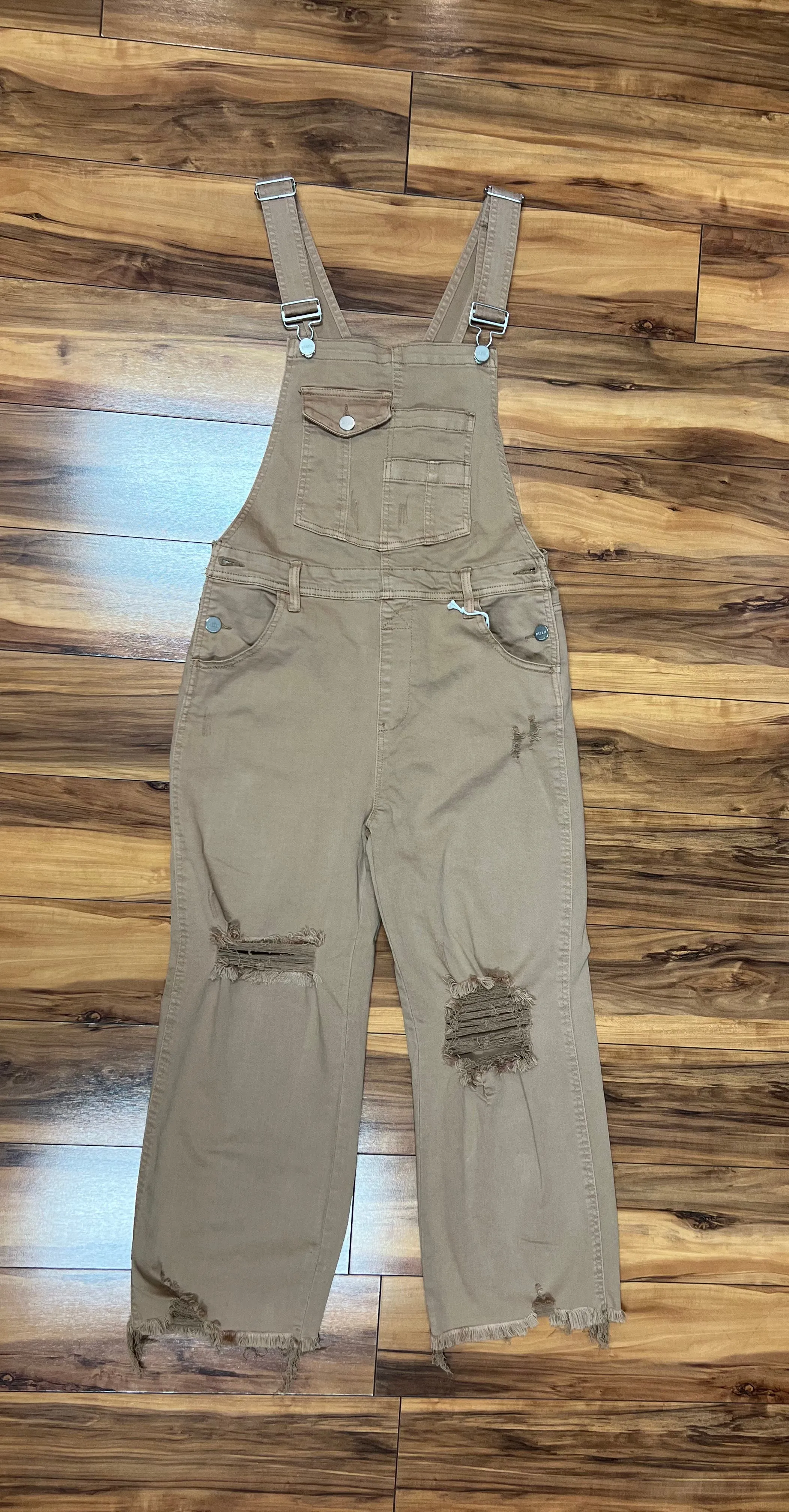 Good Times Distressed Straight Overalls