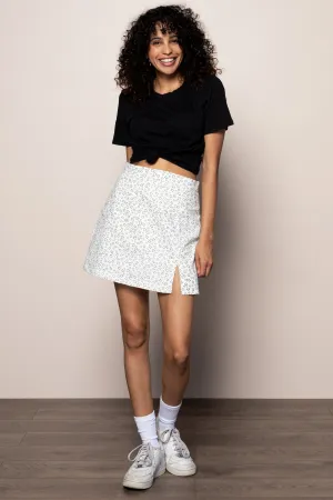 High Rise Skirt in White