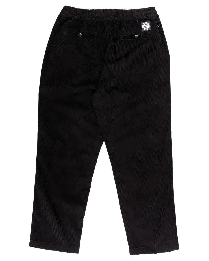 Hydra Corduroy Elastic Pants - Black