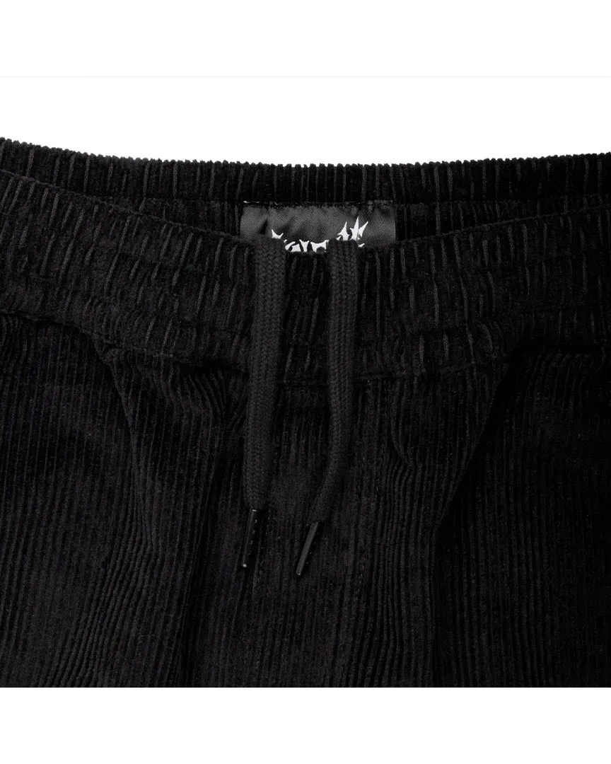 Hydra Corduroy Elastic Pants - Black