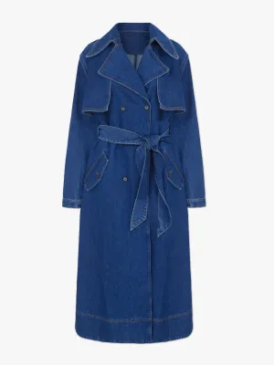 Jamison denim trench coat