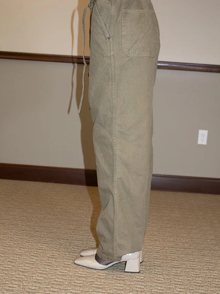 Kapital Light Canvas Welder Overall, Khaki