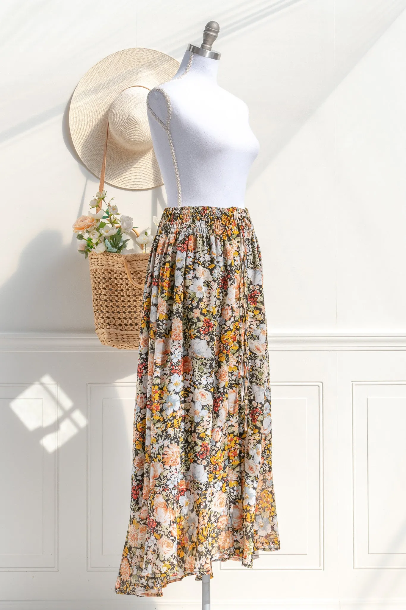 Larkspur Chiffon Maxi Skirt