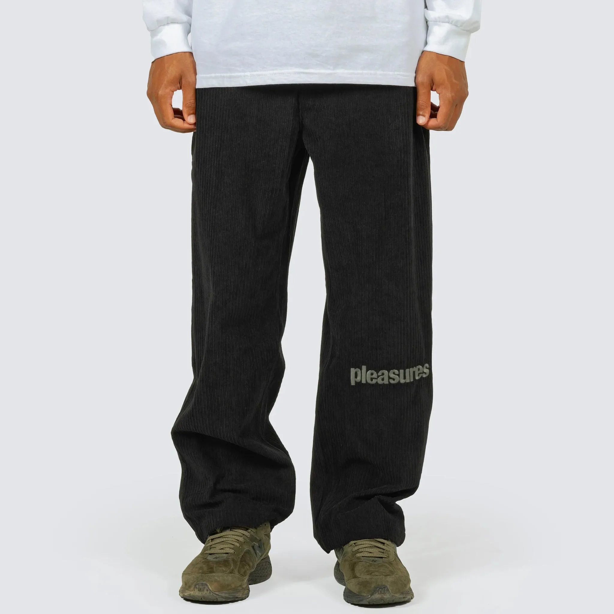 LEVY CORDUROY WIDE PANTS (Black)