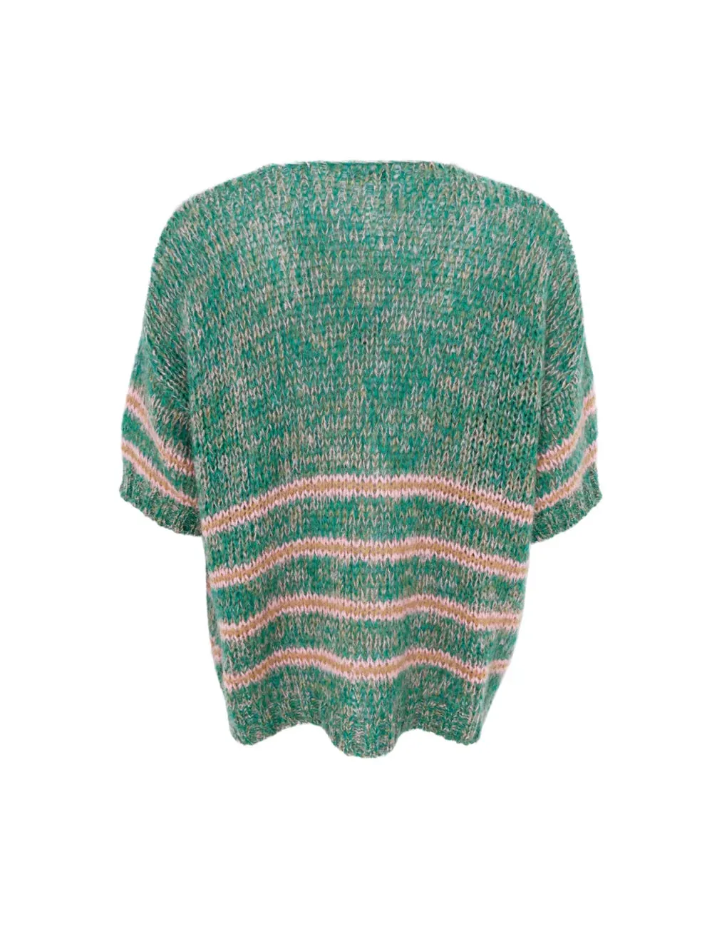 Libby Cardigan Green Stripes