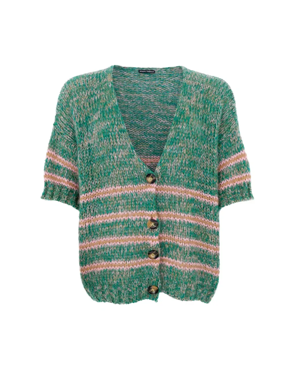 Libby Cardigan Green Stripes