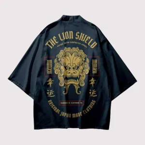 Lion Short Kimono