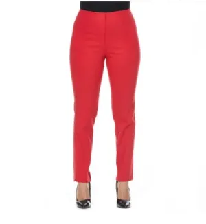 Lior Paris "Sasha" Straight Leg Pull-On Pant in Cherry - SASH-CRD