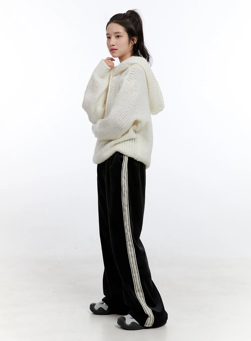 Loose Knit Oversized Hoodie ON418