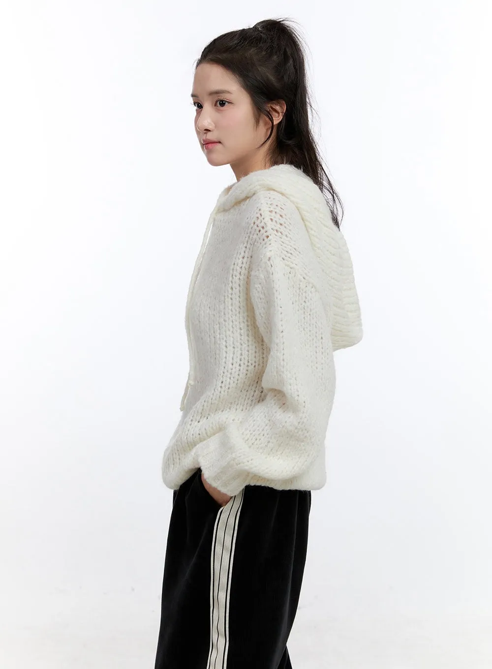 Loose Knit Oversized Hoodie ON418