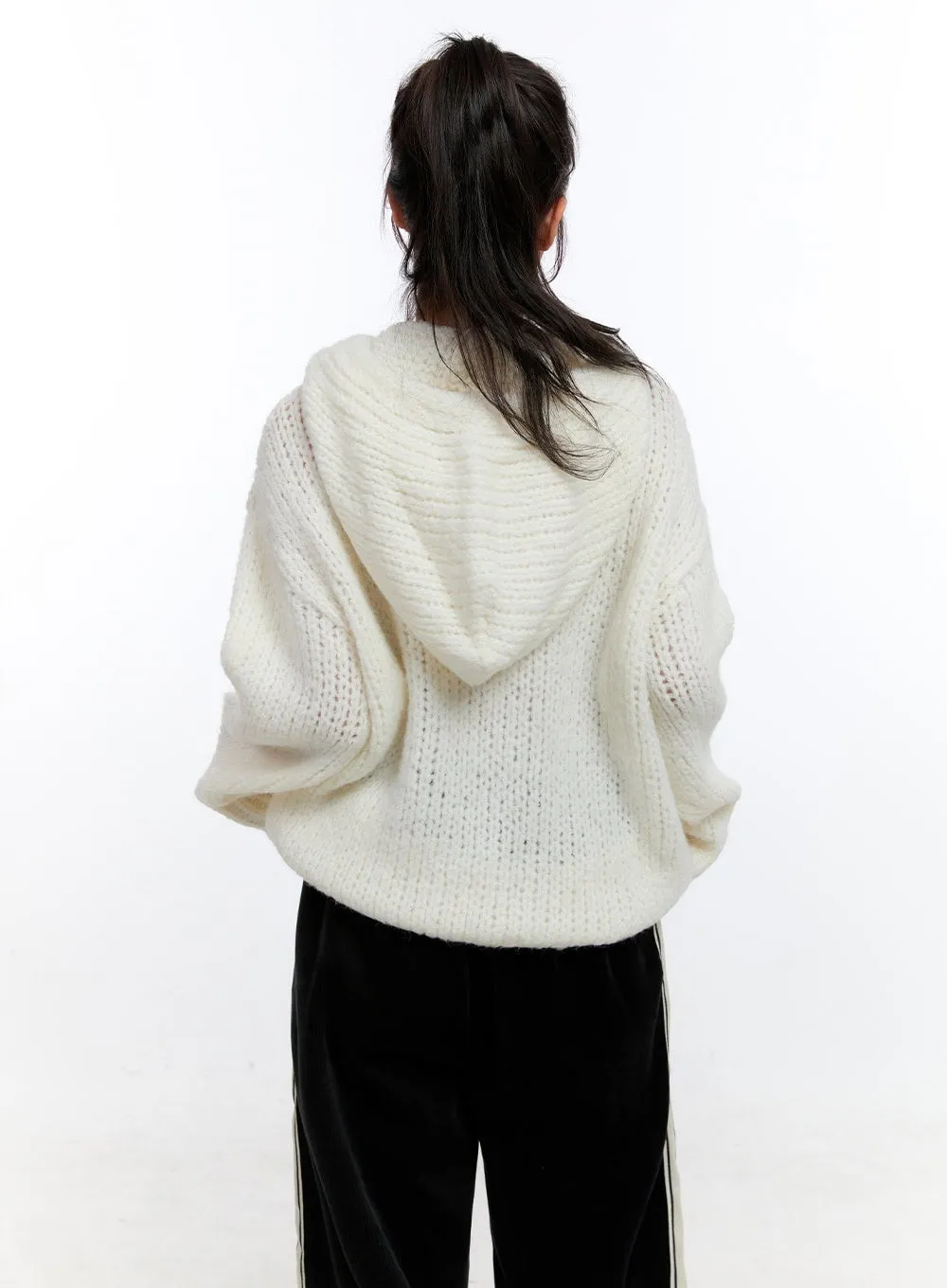 Loose Knit Oversized Hoodie ON418