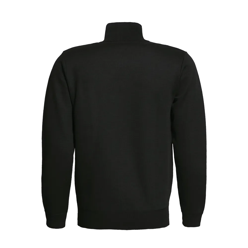 Man’s Henley Mock Neck With Zip Knitted Sweater